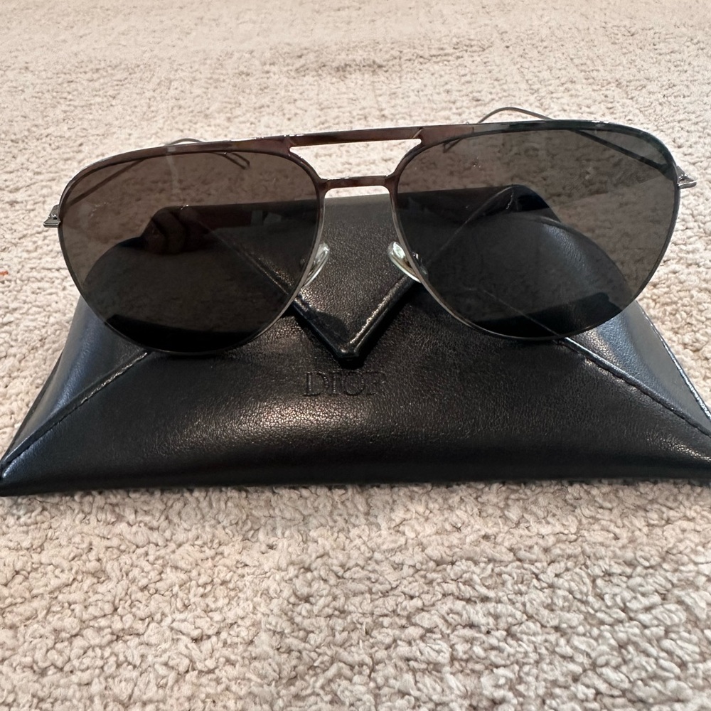 Dior Dark-Tinted Aviator Glasses